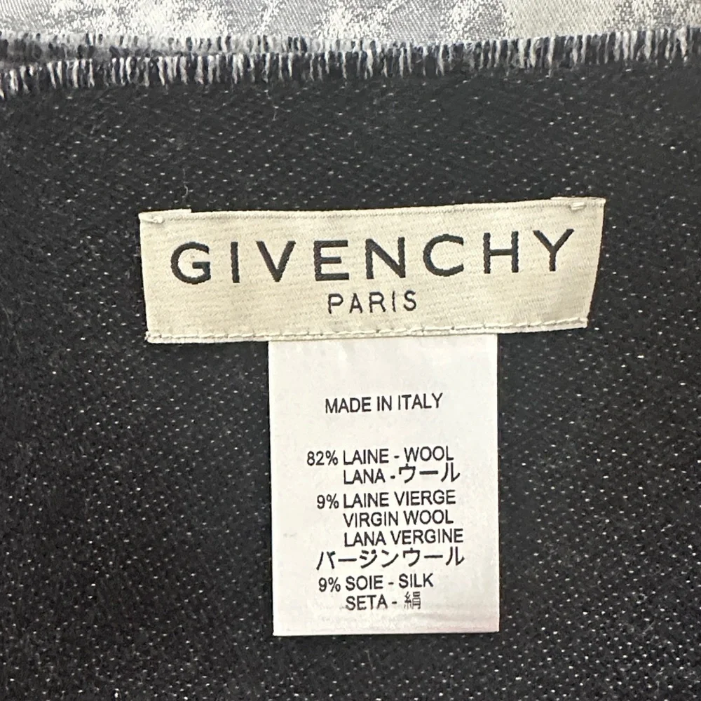 Givenchy Monochrome Logo Scarf - Picture 4 of 4